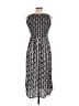 Notations 100% Rayon Graphic Black Casual Dress One size - photo 2