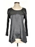 Design History Metallic Gray Long Sleeve Blouse Size S - photo 1