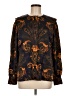Classiques 100% Silk Paisley Black Long Sleeve Silk Top Size 6 - photo 1