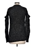 Cupio Metallic Black Turtleneck Sweater Size L - photo 2