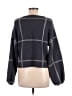 Z Supply Plaid Gray Pullover Sweater Size M - photo 2