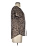 Express 100% Polyester Brown Short Sleeve Blouse Size XS - photo 4