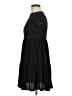 Unbranded Solid Black Casual Dress Size M - photo 5