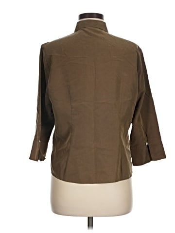Liz Claiborne 3/4 Sleeve Button-Down Shirt (view 2)