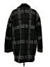 NVLT 100% Polyester Plaid Gray Coat Size M - photo 2