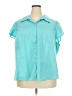 George Teal Short Sleeve Blouse Size 26 - 28 - photo 1