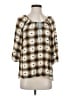 Energie 100% Viscose Tan 3/4 Sleeve Blouse Size S - photo 1