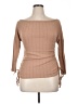 Shein Curve Tan 3/4 Sleeve Top Size 0X - photo 1