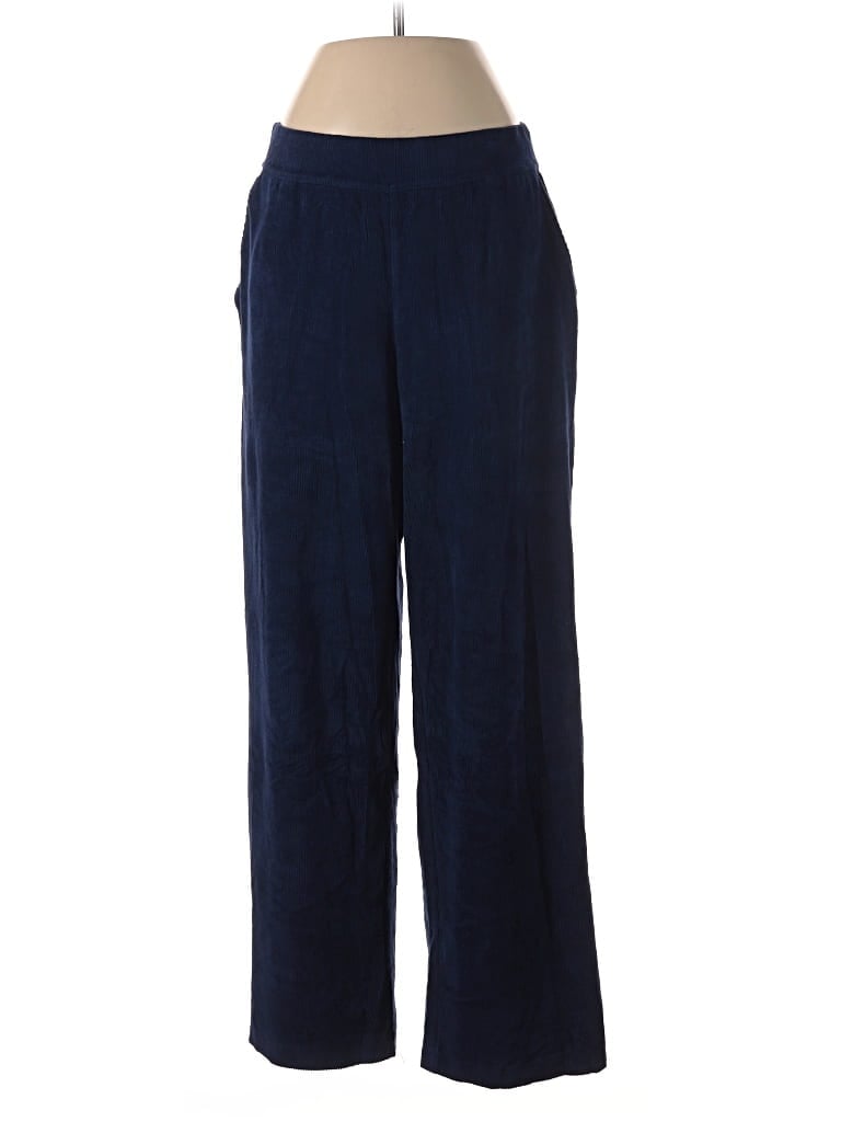 Pre-owned Lands' End Casual Pants In Blue