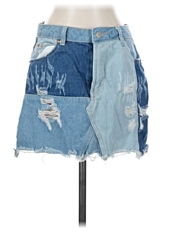 Signature 8 Denim Skirt (view 1)