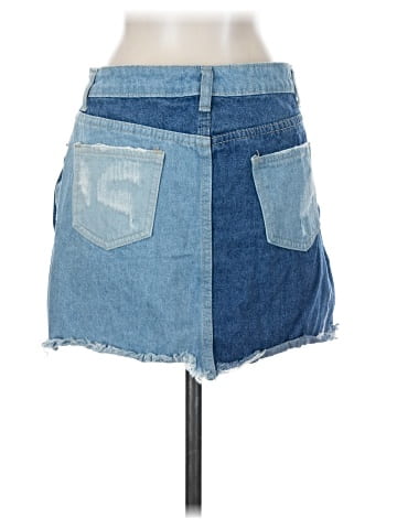 Signature 8 Denim Skirt (view 2)