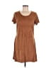 Bobeau Solid Brown Casual Dress Size M - photo 1