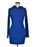 Unbranded 100% Polyester Solid Blue Casual Dress Size M - photo 1