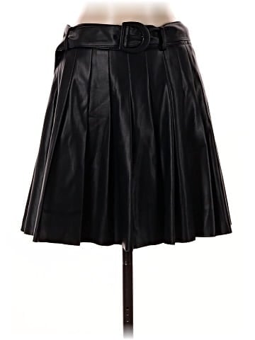 Zara Faux Leather Skirt (view 1)