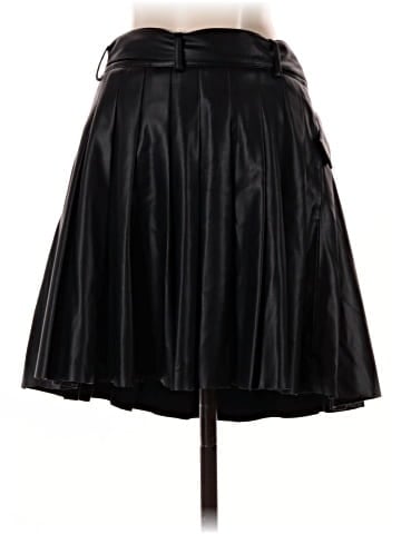 Zara Faux Leather Skirt (view 2)