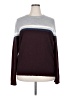 Apt. 9 Color Block Burgundy Pullover Sweater Size XXL - photo 1