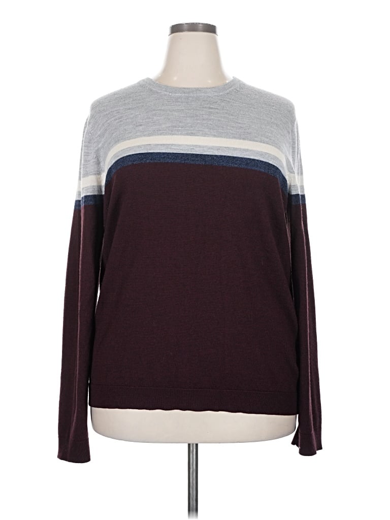 Pre-owned Apt. 9 Pullover Sweater In Burgundy