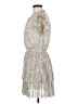 Reset 100% Polyester Tweed Silver Cocktail Dress Size M - photo 5