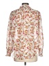 alex & lili 100% Polyester Floral Ivory Long Sleeve Blouse Size L - photo 2