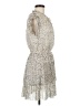 Reset 100% Polyester Tweed Silver Cocktail Dress Size M - photo 4
