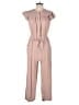 Mable 100% Cotton Solid Tan Jumpsuit Size S - photo 1