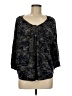 Plume and Thread Black 3/4 Sleeve Blouse Size Med - Lg - photo 1