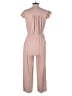 Mable 100% Cotton Solid Tan Jumpsuit Size S - photo 2