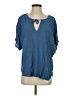 Michael Stars Blue Short Sleeve Blouse Size Sm (0) - photo 1