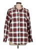 Riders by Lee 100% Polyester Plaid Red Long Sleeve Blouse Size L - photo 1