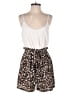 Lily Rose Animal Print Ivory Romper Size S - photo 1