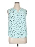 Amazon Essentials 100% Viscose Teal Sleeveless Blouse Size XL - photo 1