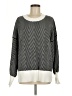 Unbranded Chevron-herringbone Black Gray Pullover Sweater Size M - photo 1