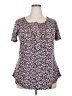 Unbranded Pink Short Sleeve Blouse Size XL - photo 1