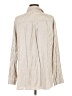 Max Studio Stripes Ivory Long Sleeve Button-Down Shirt Size L - photo 2