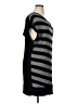 Extra Touch 100% Acrylic Stripes Gray Casual Dress Size 0X (estimated) - photo 4
