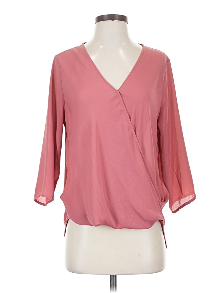 Pre-owned Gibson 3/4 Sleeve Blouse In Pink