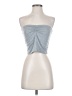 PrettyLittleThing Silver Tube Top Size 4 - photo 1
