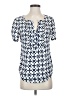 41Hawthorn 100% Polyester Blue Short Sleeve Blouse Size XS - photo 1