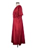 Solutions 100% Polyester Solid Burgundy Casual Dress Size S - photo 5