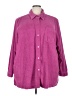 Only Necessities Purple 3/4 Sleeve Blouse Size 4X - photo 1