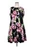 db established 1962 Print Black Cocktail Dress Size 18 - photo 1