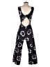 Assorted Brands 100% Cotton Graphic Black Jumpsuit Size XS (estimated) - photo 2