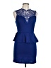 Assorted Brands Blue Cocktail Dress Size L - photo 1