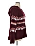 Evri Argyle Burgundy Pullover Sweater Size 0X - photo 4