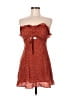 showpo 100% Polyester Polka Dots Red Casual Dress Size 6 - photo 1