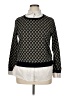 Valerie Stevens Houndstooth Black Pullover Sweater Size XL - photo 1