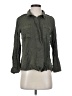 Fore 100% Rayon Green 3/4 Sleeve Button-Down Shirt Size S - photo 1