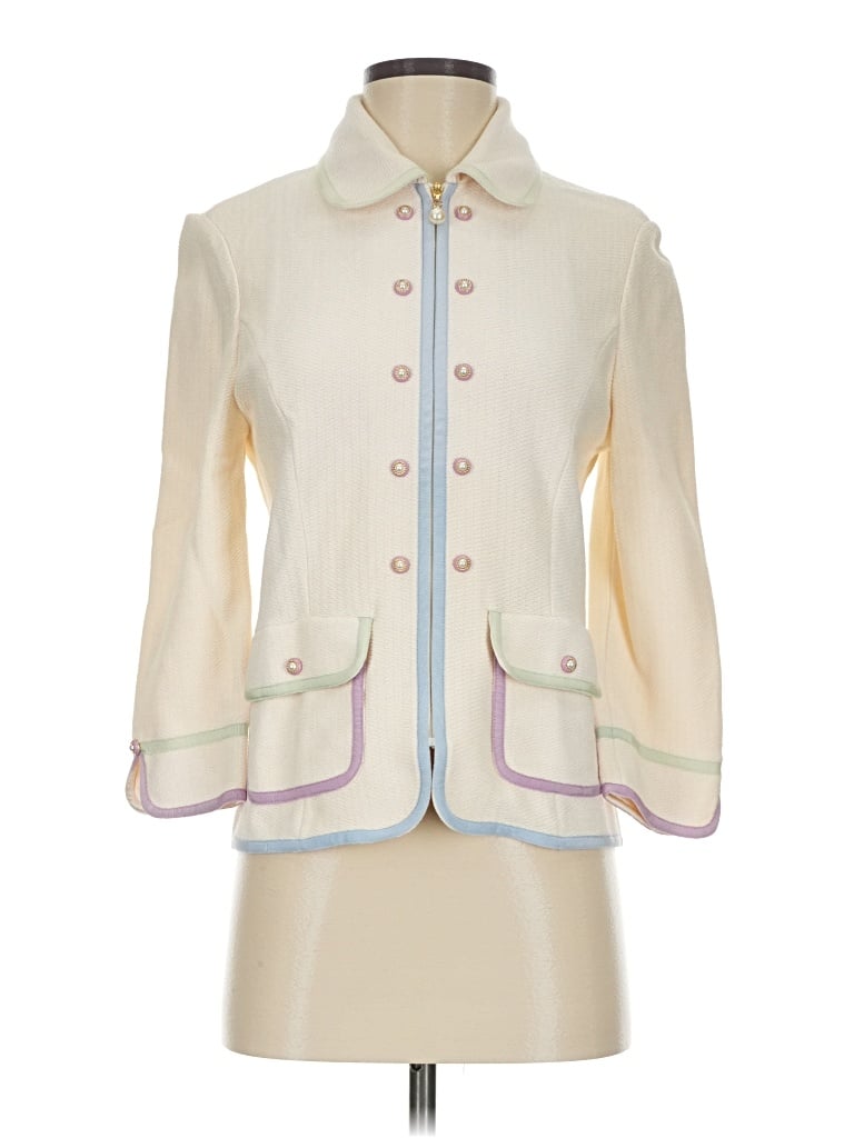Pre-owned St. John Collection By Marie Gray Jacket In Ivory