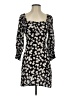 Shein 100% Rayon Floral Black Casual Dress Size XS - photo 1