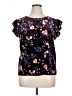 a.n.a. A New Approach Black Short Sleeve Blouse Size XL - photo 1